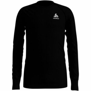 Odlo SUW KIDS TOP L/S CREW NECK ACTIVE WARM černá 128 - Dětské tričko s dlouhým rukávem Odlo