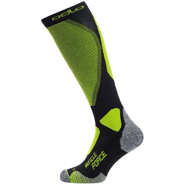 Odlo SOCKS OVER THE CALF MUSCLE FORCE CERAMIWARM PRO zelená 42-44 - Dlouhé ponožky Odlo