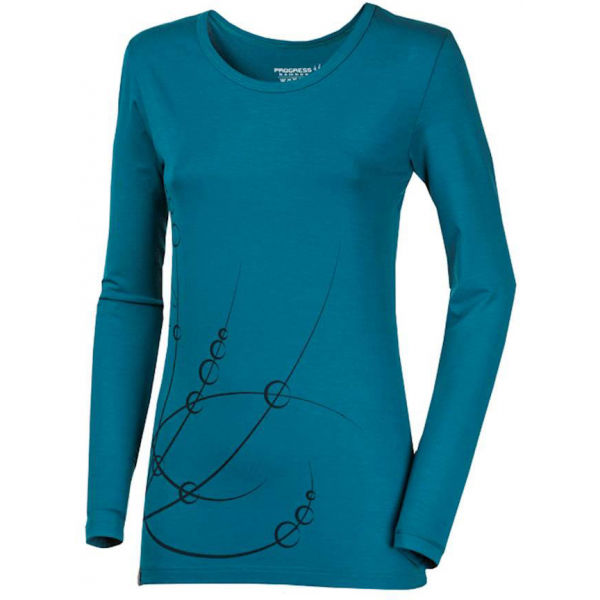 Progress OS SONJA TRÁVA  M - Dámské triko s dlouhým rukávem Progress