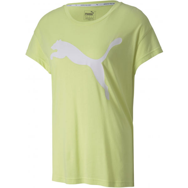 Puma ACTIVE LOGO TEE zelená M - Dámské sportovní triko Puma