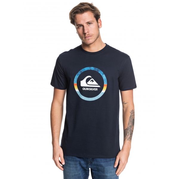 Quiksilver SNAKE DREAMS SS tmavě modrá M - Pánské tričko Quiksilver