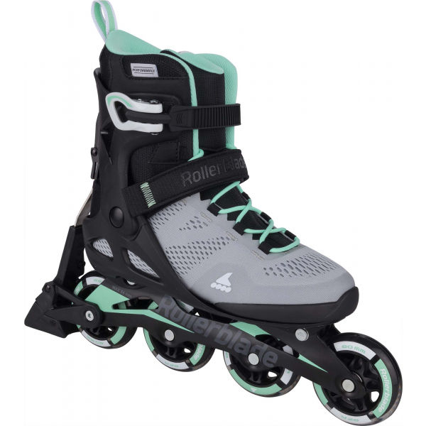 Rollerblade MACROBLADE 80 ABT W GREY/MINT  25 - Dámské inline brusle Rollerblade
