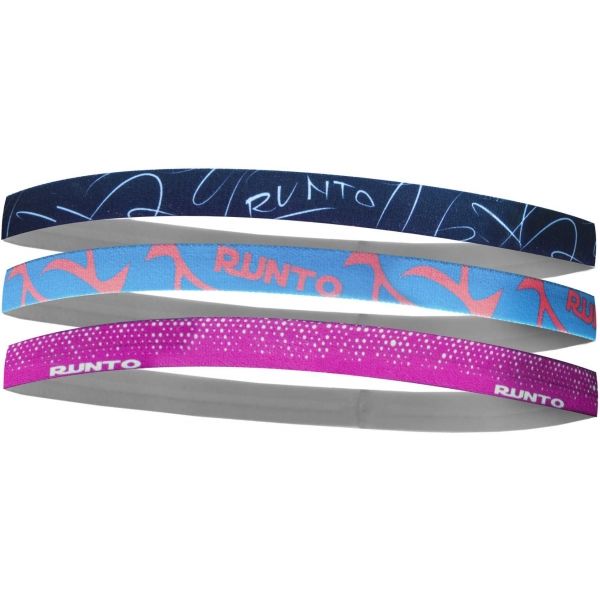 Runto HEADBAND TRIO černá NS - Sportovní čelenky Runto