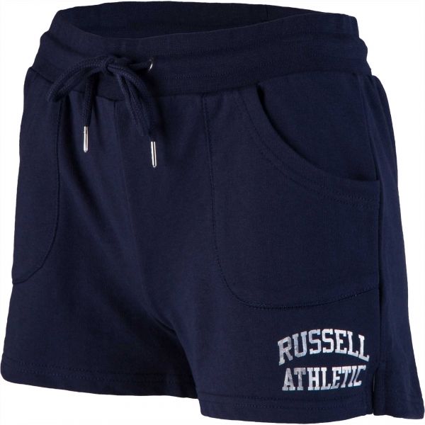 Russell Athletic CLASSIC PRINTED SHORTS tmavě modrá S - Dámské šortky Russell Athletic