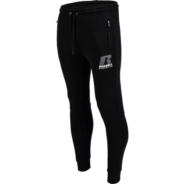 Russell Athletic CUFFED ZIP POCKET PANT "R" černá S - Pánské tepláky Russell Athletic