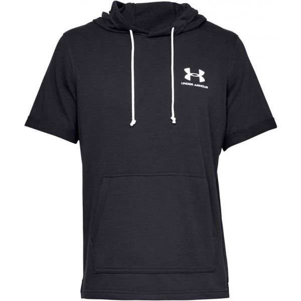 Under Armour SPORTSTYLE TERRY SS HOODY černá XXL - Pánské triko Under Armour