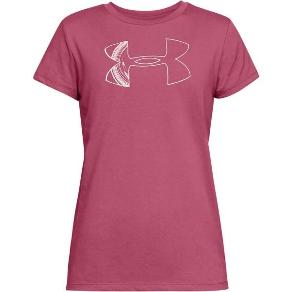 Under Armour GRAPHIC BL CLASSIC CREW vínová S - Dámské triko Under Armour