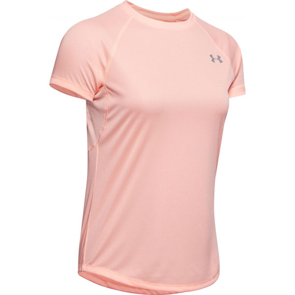 Under Armour SPEED STRIDE SHORT SLEEVE oranžová L - Dámské triko Under Armour