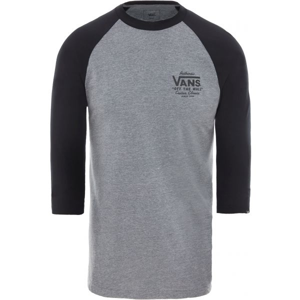 Vans MN HOLDER ST RAGLAN šedá S - Pánské triko Vans