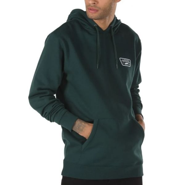 Vans MN FULL PATCHED tmavě zelená S - Pánská mikina Vans