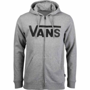 Vans MN VANS CLASSIC ZIP HOODIE II šedá L - Pánská mikina Vans