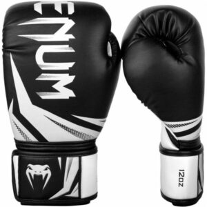 Venum CHALLENGER 3.0 BOXING GLOVES b&iacute;l&aacute; 14oz - Boxersk&eacute; rukavice Venum