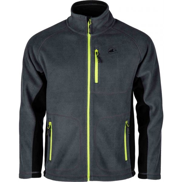 Willard CALVERT tmavě šedá XXL - Pánská fleecová mikina Willard