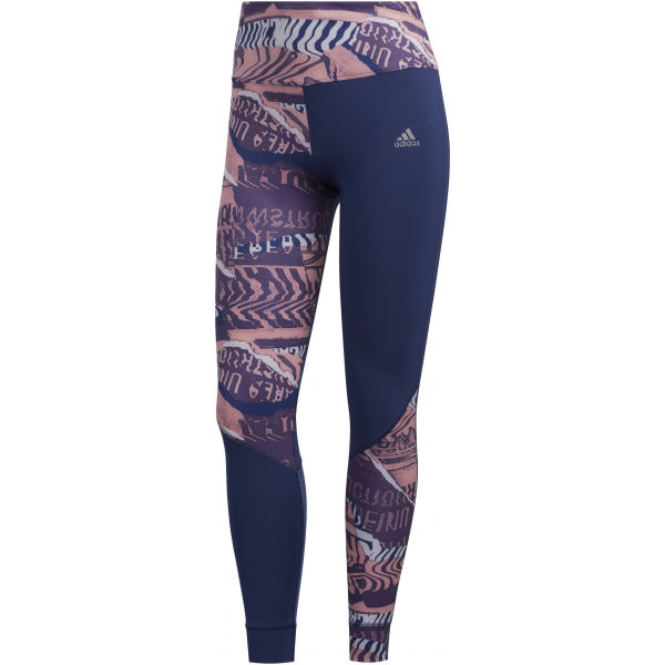 adidas OWN THE RUN TGT fialová L - Dámské sportovní legíny adidas
