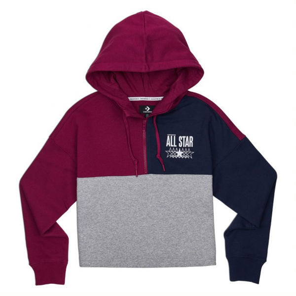 Converse ALL STAR HOODIE BB šedá L - Dámská mikina Converse