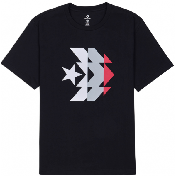 Converse KALEIDOSCOPE STAR CHEVRON SS TEE černá S - Pánské triko Converse