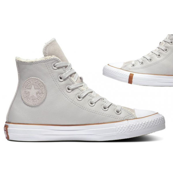 Converse CHUCK TAYLOR ALL STAR FAUX SHEARLING šedá 39 - Dámské zimní tenisky Converse