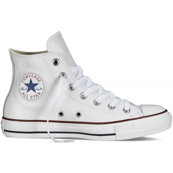 Converse CHUCK TAYLOR ALL STAR Leather bílá 42.5 - Unisex kotníkové tenisky Converse
