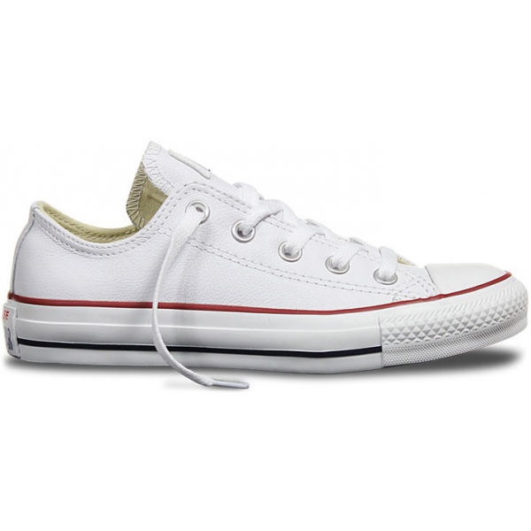 Converse CHUCK TAYLOR ALL STAR LOW Leather bílá 44.5 - Nízké unisex tenisky Converse