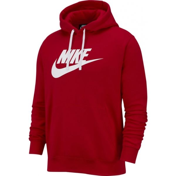 Nike NSW CLUB HOODIE PO BB GX M červená 2XL - Pánská mikina Nike