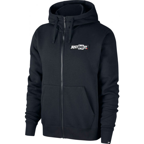 Nike NSW JDI HOODIE FZ FLC BSTR M černá M - Pánská mikina Nike