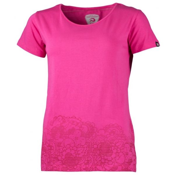 Northfinder SANDRO růžová M - Dámské tričko Northfinder