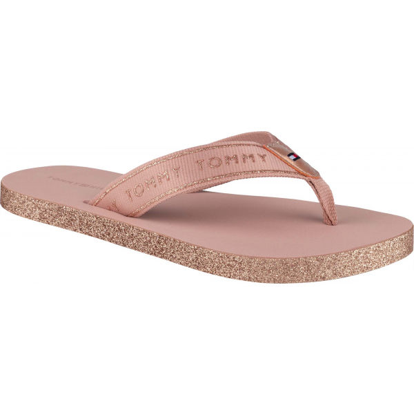 Tommy Hilfiger FEMININE PATENT BEACH SANDAL  36 - Dámské žabky Tommy Hilfiger