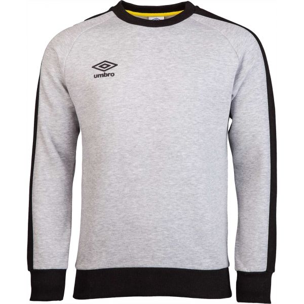Umbro CONTRAST PANEL CREW SWEAT šedá XXL - Pánská mikina Umbro