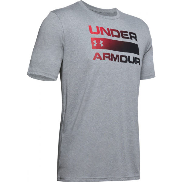 Under Armour TEAM ISSUE WORDMARK SS šedá S - Pánské triko Under Armour