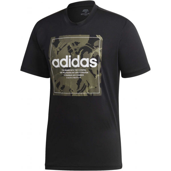 adidas CAMO BX T černá M - Pánské tričko adidas