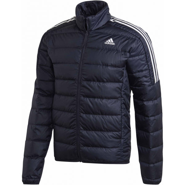 adidas ESS DOWN JACKET tmavě modrá S - Pánská bunda adidas