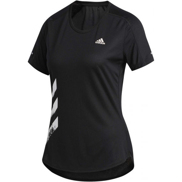 adidas RUN IT TEE 3S W černá M - Dámské sportovní tričko adidas