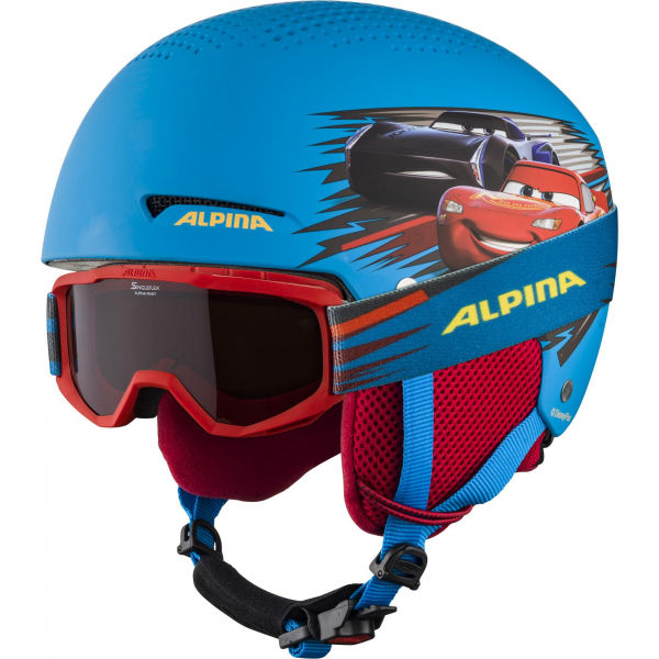 Alpina Sports ZUPO DISNEY SET  (48 - 52) - Dětská lyžařská helma a brýle Alpina Sports