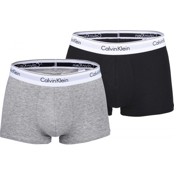 Calvin Klein 2P TRUNK šedá XL - Pánské boxerky Calvin Klein