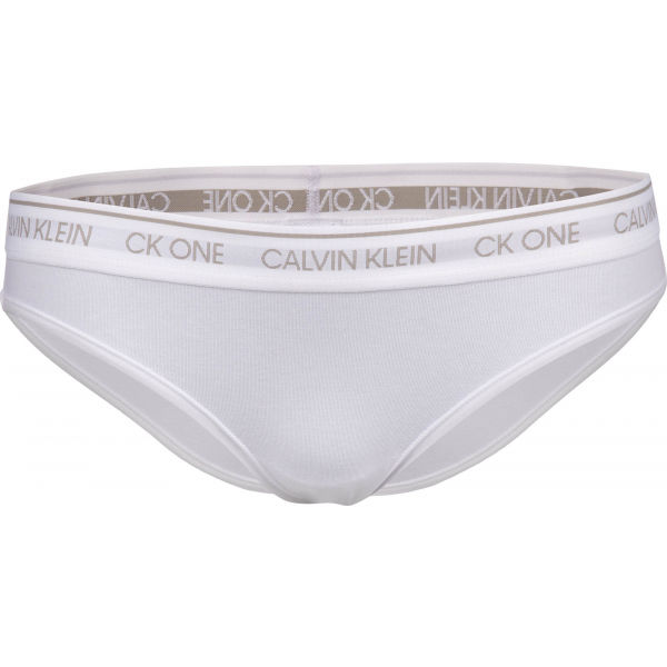 Calvin Klein BIKINI bílá XS - Dámské kalhotky Calvin Klein