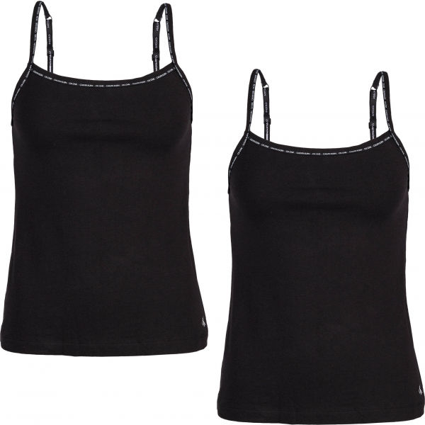 Calvin Klein CAMISOLE 2PK černá XS - Dámské tílko Calvin Klein