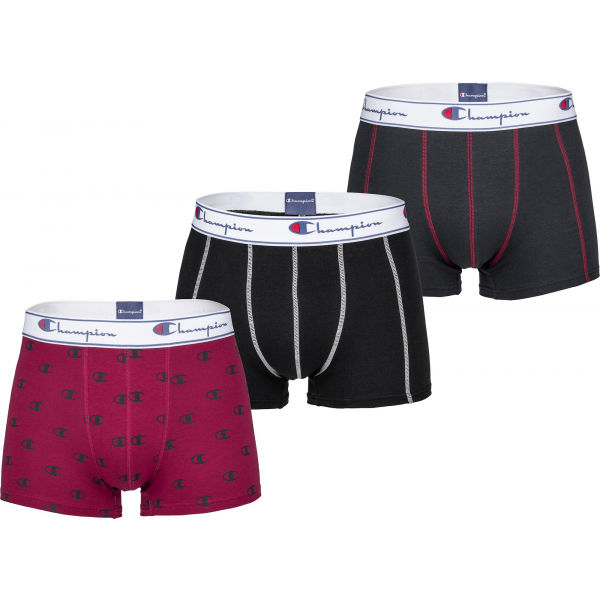 Champion BOXER CHAMPION MIX X3 MIX  S - Pánské boxerky Champion