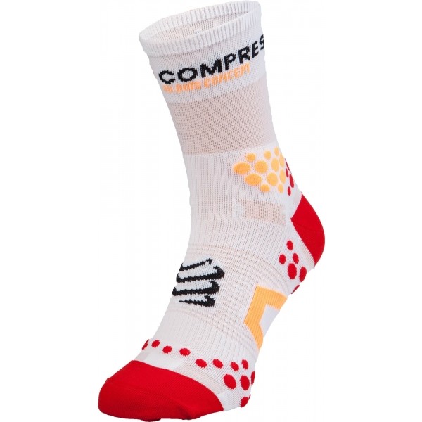 Compressport RUN HI V2.1 červená T4 - Kompresní ponožky Compressport