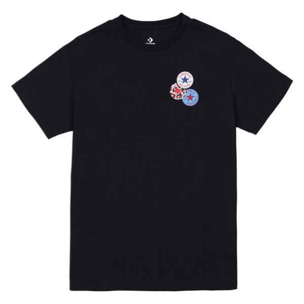 Converse WOMENS DISTORT TEE černá S - Dámské tričko Converse