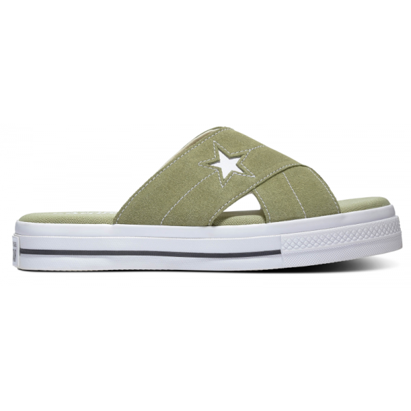 Converse ONE STAR SANDAL zelená 40 - Dámské pantofle Converse
