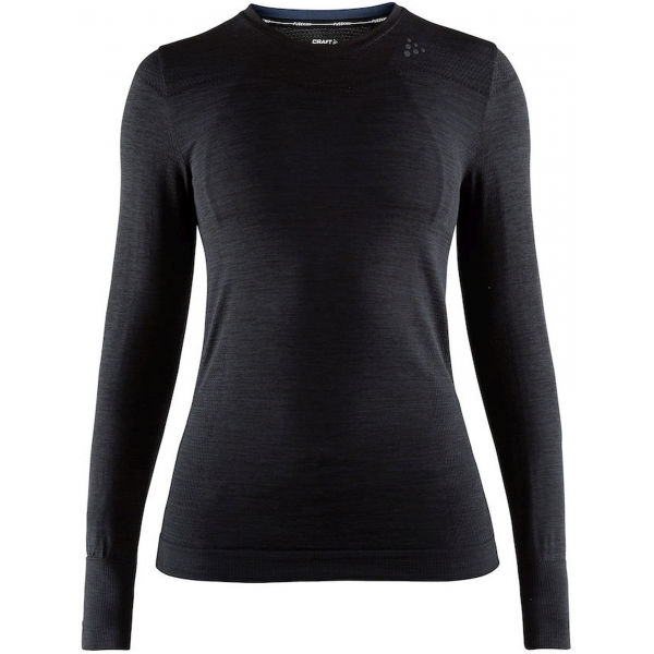 Craft FUSEKNIT COMFORT RN LS W černá L - Dámské funkční triko Craft