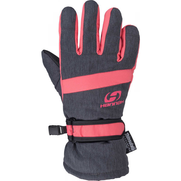 Hannah CLIO JR růžová 11-12 - Dětské rukavice Hannah
