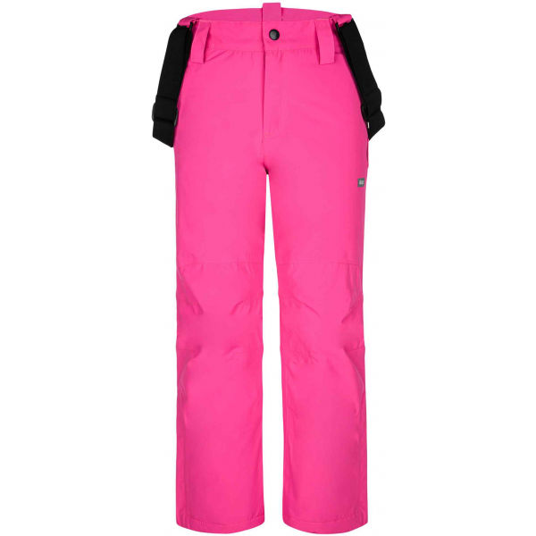 Loap FUXI růžová 134 - Dětské lyžařské kalhoty Loap