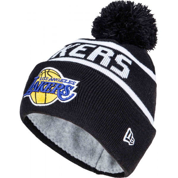 New Era TEAM JAKE BOBBLE LOS ANGELES LAKERS  UNI - Zimní čepice New Era