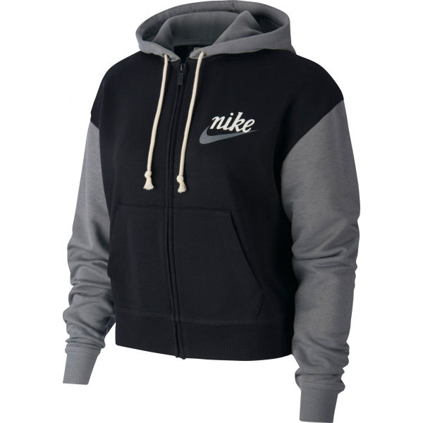 Nike NSW VRSTY HOODIE FZ FT W černá L - Dámská mikina Nike