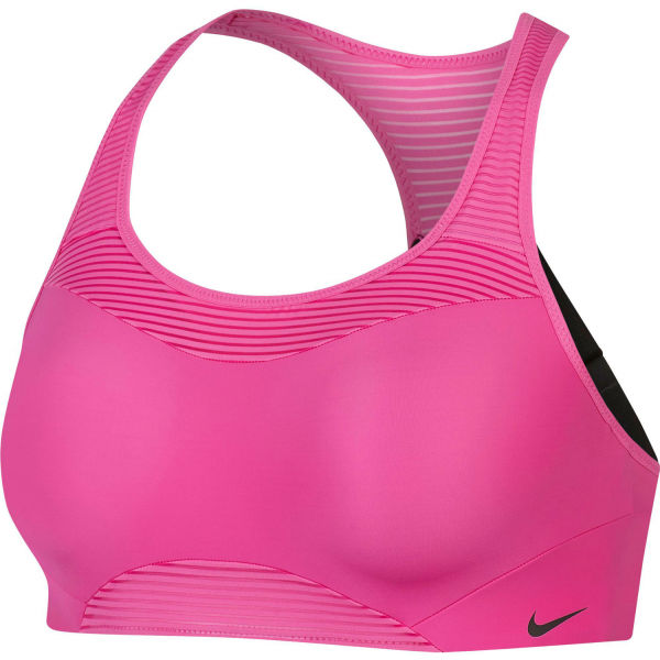 Nike ALPHA BRA NOVELTY růžová L A-C - Dámská sportovní podprsenka Nike