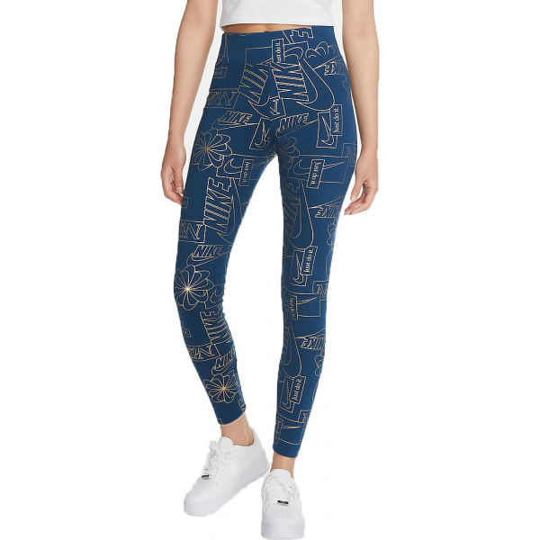 Nike NSW ICN CLSH TIGHT AOP W  L - Dámské legíny Nike