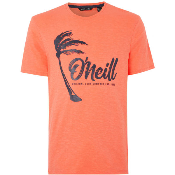 O'Neill LM PALM GRAPHIC T-SHIRT oranžová S - Pánské tričko O'Neill