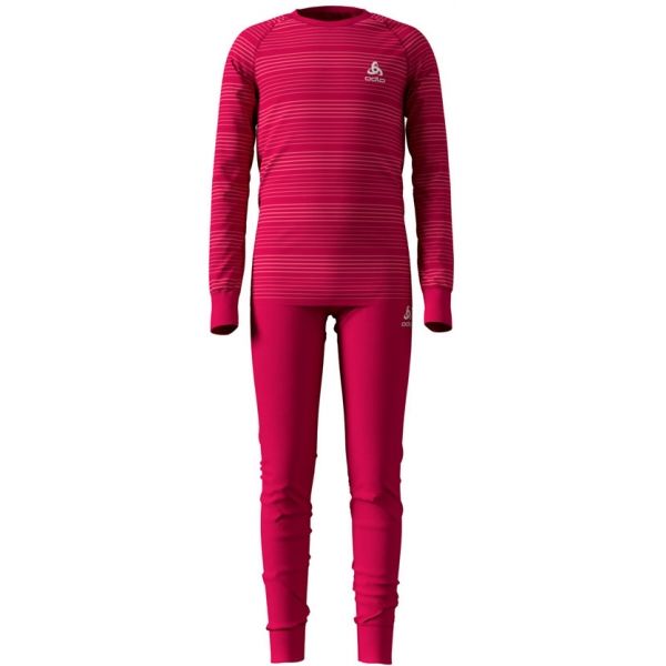 Odlo SUW SET ACTIVE WARM KIDS růžová 140 - Dětská souprava Odlo