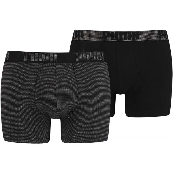 Puma BIRDFEET STRIPE BOXER 2P  M - Pánské boxerky Puma